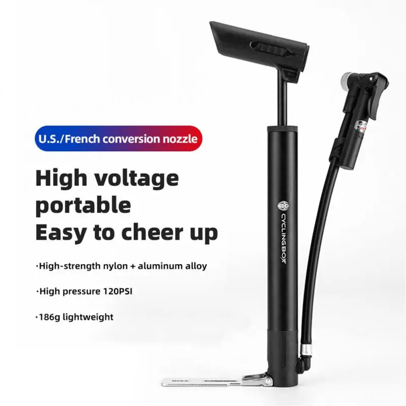 

120PSI Насос Для Велосипеда Portable Насос Автомобильный Mountain Bike Pump Cycling Inflator Hand Pump For Bicycle Accessories