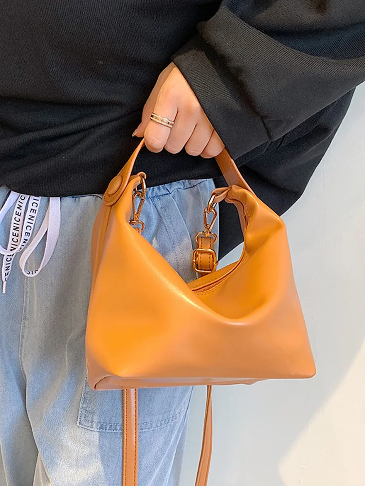 

Женская сумка-ведро через плечо, дизайнерские дамские сумочки из искусственной кожи с верхней ручкой, маленькие модные роскошные брендовые чемоданчики через плечо