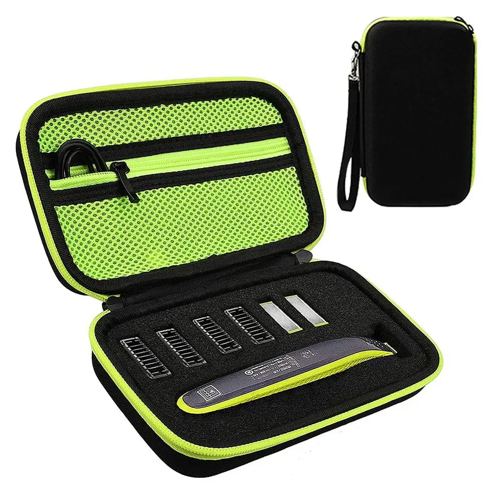 

For Philips Oneblade Qp2520/90/70 Case Organizer Shaver Accessories Portable Travel Storage Box Cover Zipper Pouch Storage bag