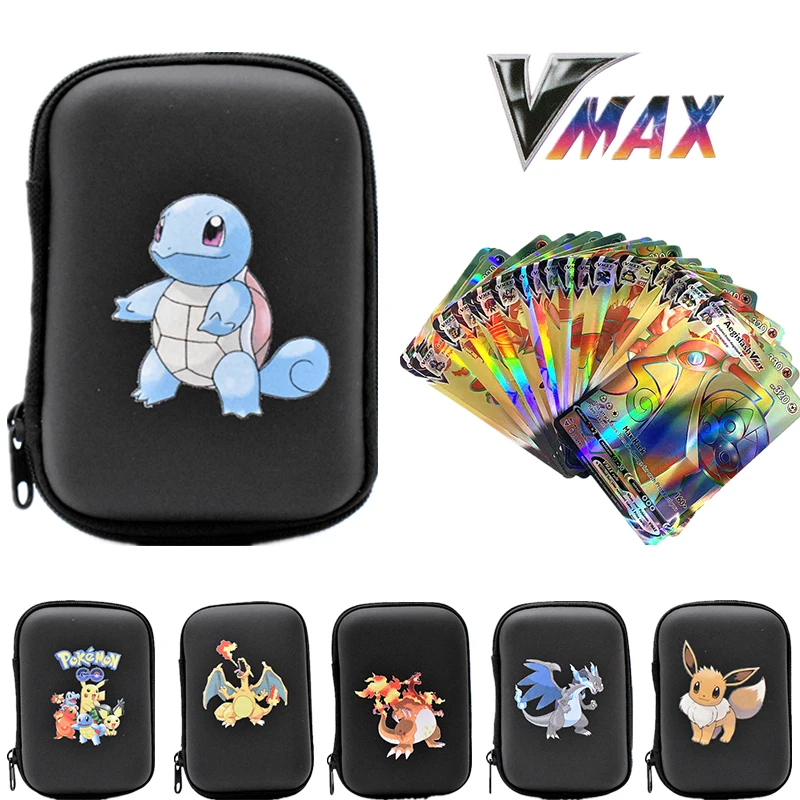 

2021 Pokemon Pikachu Game Cards 60 Capacity Cards Holder Album Hard Case Card Holder Book Holder Earphone Storage Box toy Gifts