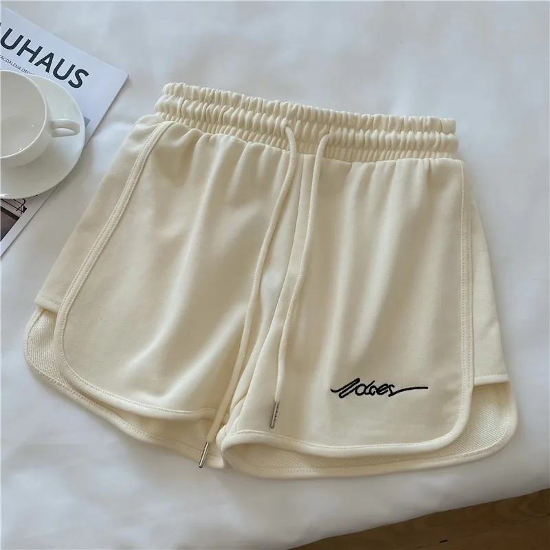 

Fashion Sport Shorts Summer High Waist Elastic Loose Wide Leg Shorts for Women Sweatshorts