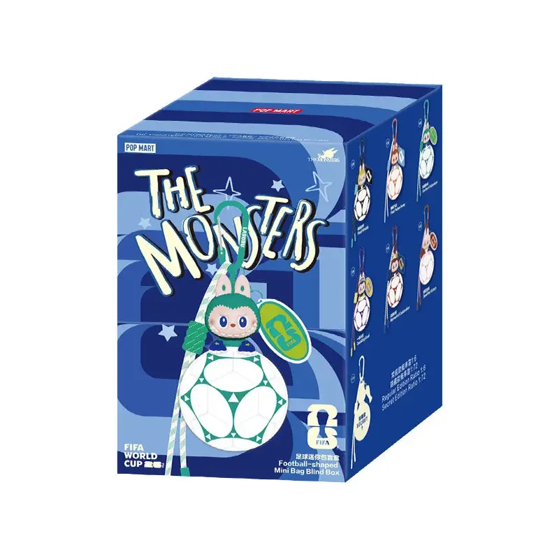 Фото POP MART THE MONSTERS FIFA SERIES - Мини-фигурки в форме футбольного мяча, загадочная коробка-сюрприз, коллекционные аниме-фигурки для девочек, милые модели №1