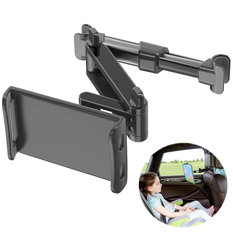 Car Rear Pillow Phone Holder Telescopic Car Back Seat Phone Holder 4-11 inch Phone Tablet Car Holder Stand for iPhone iPad 12 13
