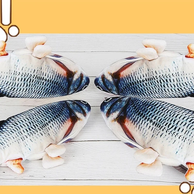 Электрическая Игрушка Рыба Кошка Имитация Рыбалки Прыгающая Собака Жевательная