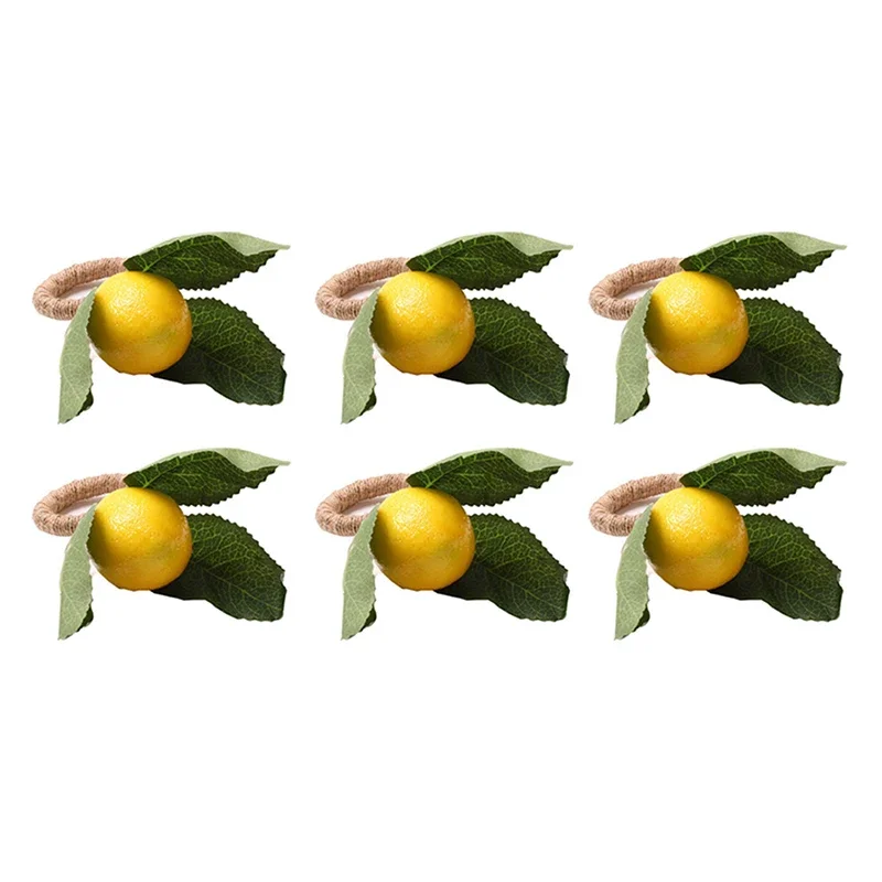 

Кольца для салфеток лимон 6/12 шт