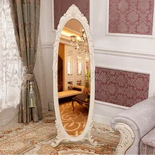 Standing Full Body Makeup Mirror Large Living Room Aesthetic Toilet Mirror Princess Beauty Salon Miroir Mural House Decoration