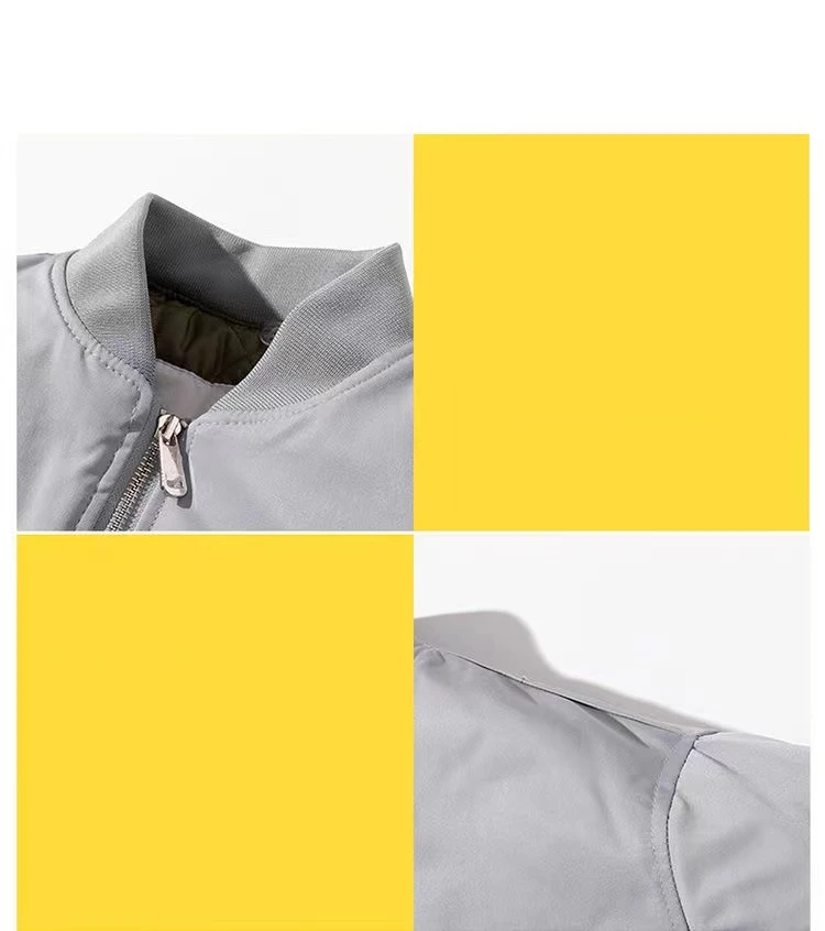 2022 New Autumn Winter Men'S Jacket Unisex Couple Loose All-Match Baseball Collar Bomber Jacket Cotton Clothes Detachable Hat