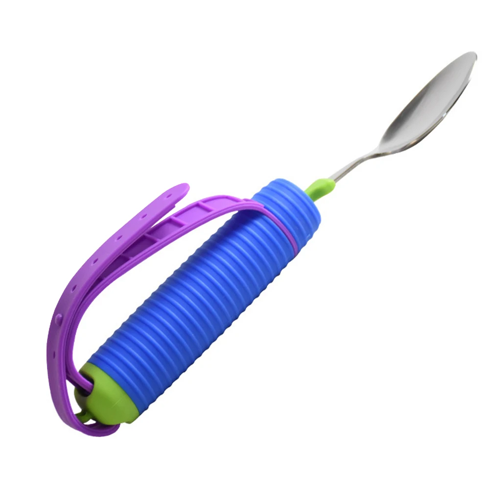 

Auxiliary Rehabilitation Training Equipment Shaking Hands Food Aid Tableware Stroke Assisted Feeding(Spoon)