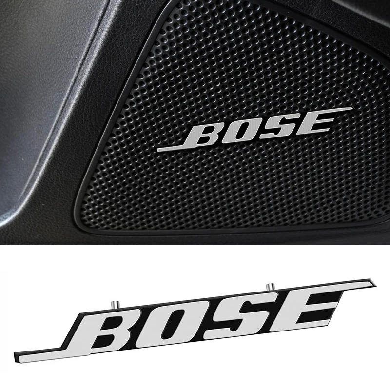 

Metal Speaker Emblem Sticker Audio 3D Pin Styling Decal For BOSE Nisom Nissans Tiida Teana Skyline Juke X-trail Almera Qashqai