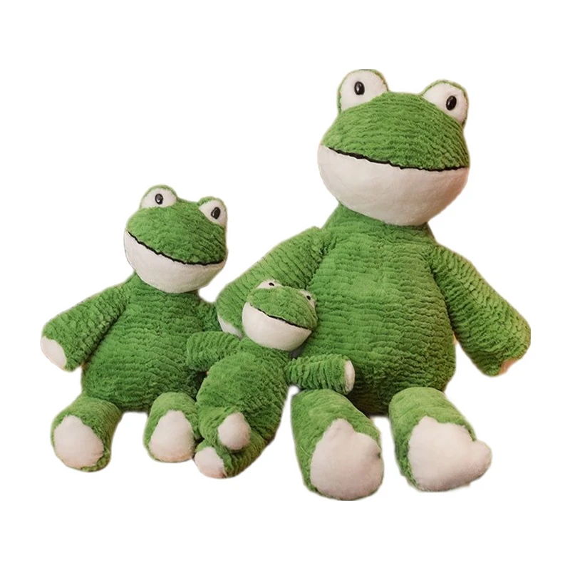 Cute Kawaii Japanese Style Frog Plush Toy Furry Stuffed Animal Lovely Frogs Doll Hug Plushies Throw Pillow Christmas Gift