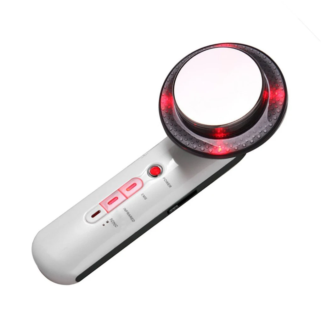 

3 in 1 Body Beauty Slimming Massager Ultrasound Micro Current EMS Infrared Heat Therapy Beauty Device Home Use UK Plug