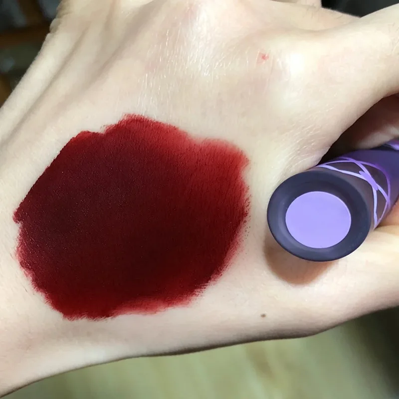 Punk Gothic Black Green Lipstick Matte Brown Lip Satin Red Tint Waterproof Liquid Liptsick Gloss Korean Cosmetics |
