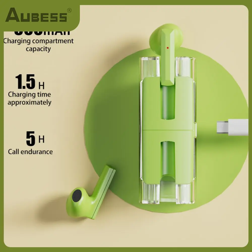 

5.0 Small Tws Wireless Headset Stereo Earbuds Hifi Sound Touch Smart Sports Headset Black Noise Reduction