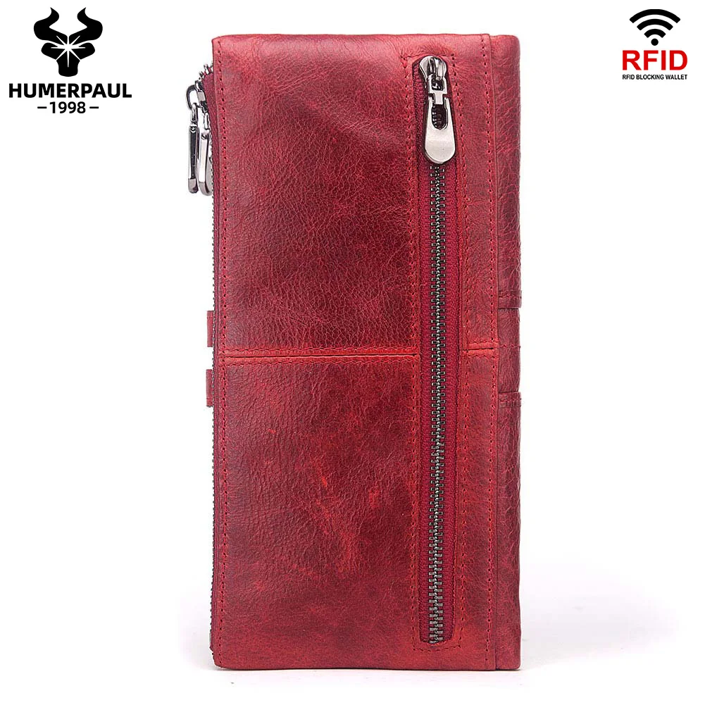 LAREET Женский Длинный Кошелек-клатч Из Натуральной Кожи RFID-блокирующий Держатель