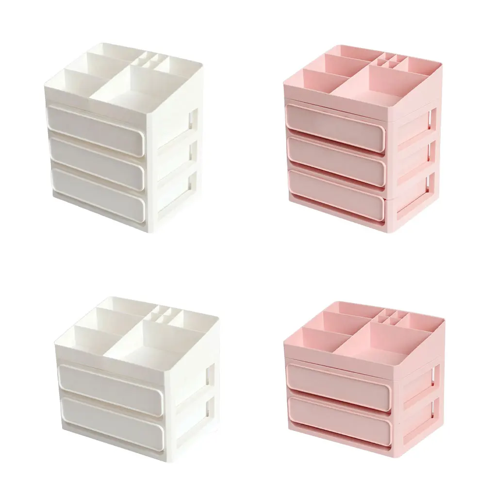 

Desktop Storage Box Multi-layer Home Dorm Lipsticks Makeup Case Holder