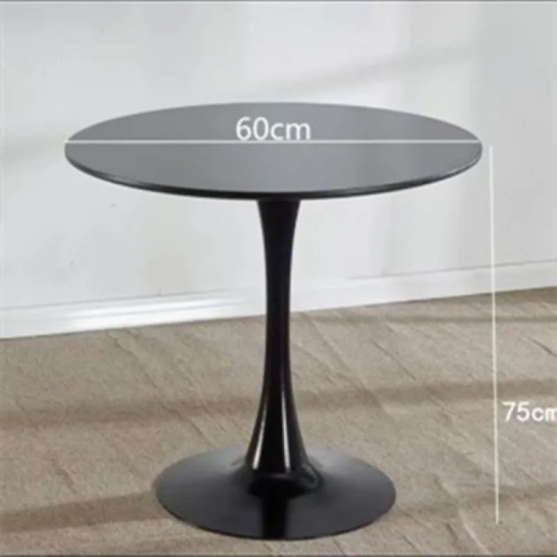 

2023 Year Aoliviya Official New Round Table Simple Tulip White Leisure Conference Table Coffee Tea Shop Dining Table Nordic Balc