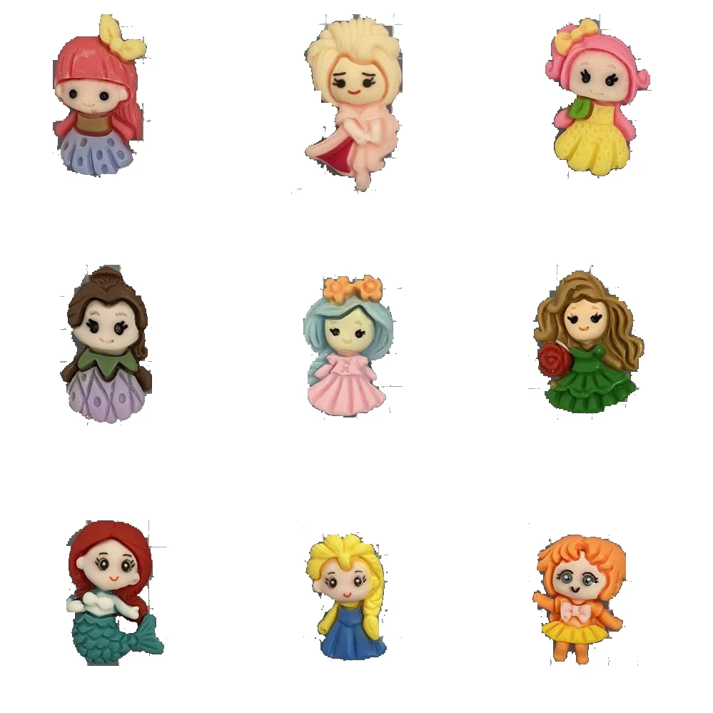 

Resin Lovely Little Girl Princess Flatback Cabochon Scrapbook Kawaii DIY Embellishments Hair Bow Accessories