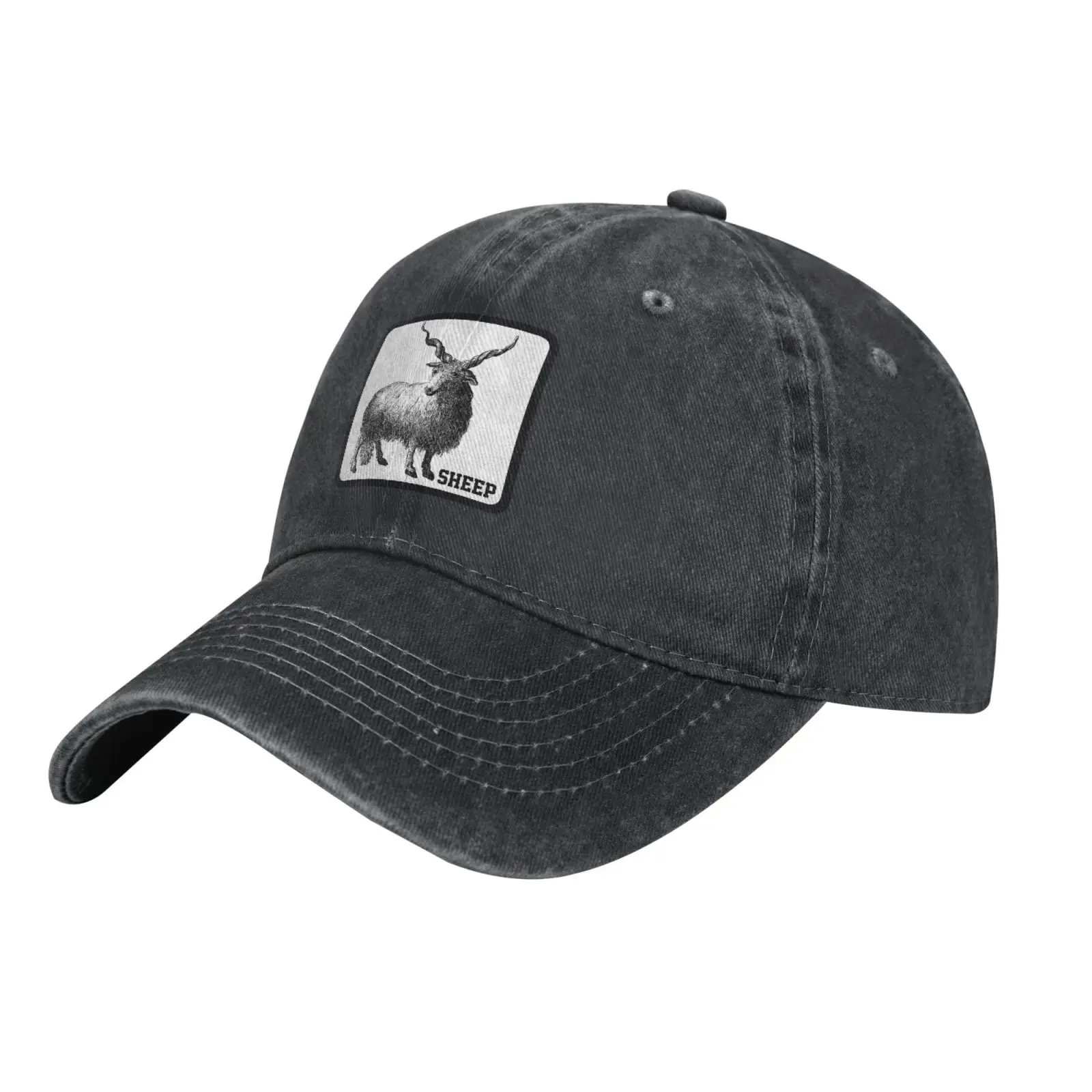 Animal Sheep Hat Fashion Men Baseball Cap Unisex Low Profile Trucker Hat Cotton Wild Sun Hats