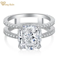 wong rain 100 925 sterling silver crushed ice cut 910 mm created moissanite gemstone engagement rings fine jewelry wholesale