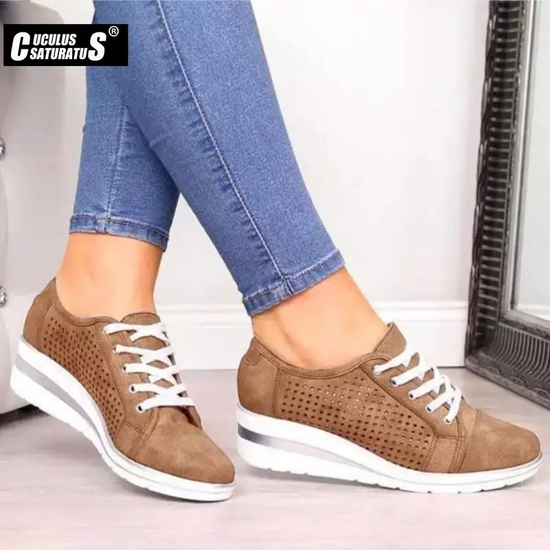 Женские ажурные туфли на плоской подошве повседневные сетчатые Лоферы без