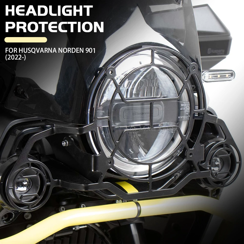 

Motorcycle Accessories Headlight Protector Grille Guard Cover Protection Grill For Husqvarna Norden 901 Norden901 2022-