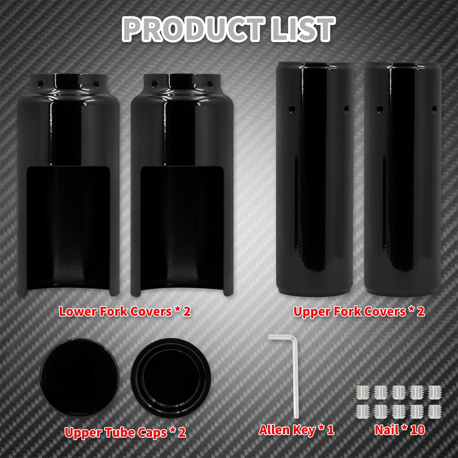 Мотоциклетные амортизирующие колпачки для передней вилки комплект защитных