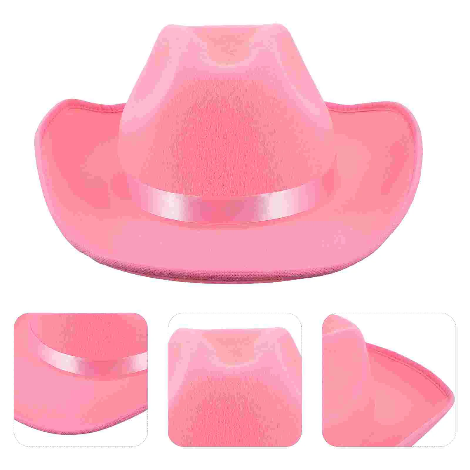 

Cowgirl Hats Funny Party Hats Felt Cowboy Hat Cowboy Costume Accesssories Carnival Party Favors Pretend Play Dress