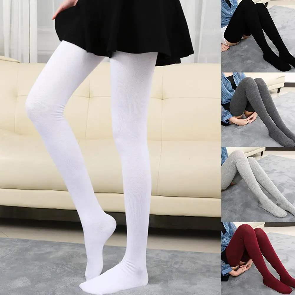 

New Spring Autumn Cotton Blend Stockings Women Fashion Casual 80cm Over Knee Socks Women Color Long High Socks For Girl I4S0