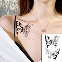 tattoo stickers temporary butterfly cute insect animal hand chest arm body makeup waterproof art fake tattos for kids men women