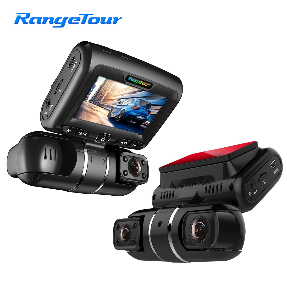 

3 CH 2K+1080P+1080P 6m Rear Cable Car Truck Van Bus Taxi DVR Dash Cam WiFi Front Rear Cabin Support Parking Reverse Image