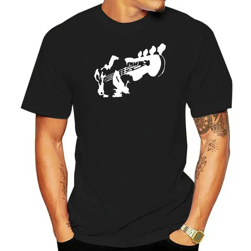 

2022 Mens BASS GUITAR BASS PLAYER HAND BASS MUSIC T Shirt Cotton Novelty