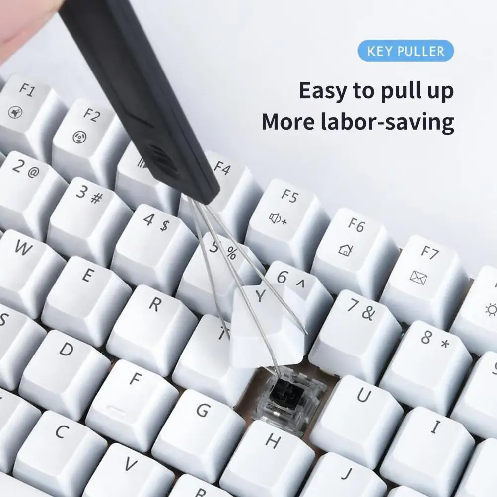 

N62 Keyboard Key Keycap Puller Remover W/Unloading Mechanical Keyboard Steel Cleaning Tool Keycap Starter Keyboard Dust Cleaner