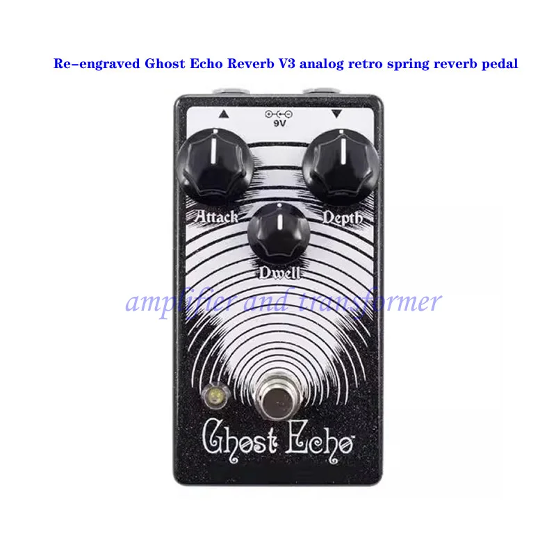 

Re-engraved Ghost Echo Reverb V3 analog retro spring reverb single block effector, band performance effector