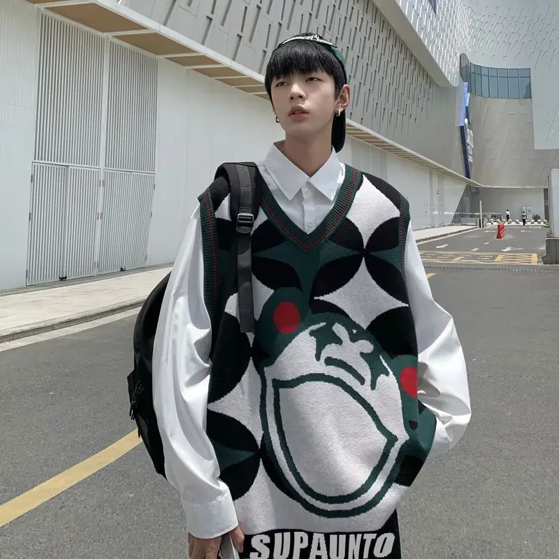 Мужская одежда модная винтажная уличная в стиле Харадзюку Y2K эстетический