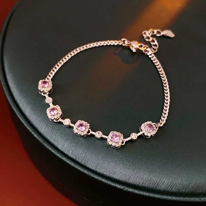 Роскошный модный браслет-подвеска для женщин нежный регулируемый блестящий