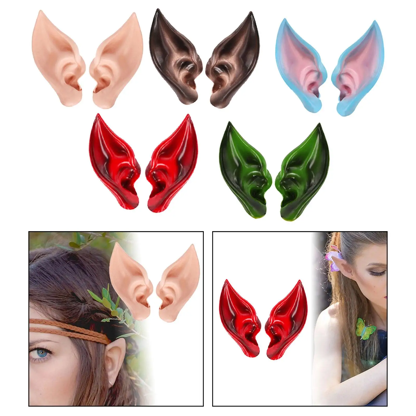 Elf False Ears Halloween Carnival Cosplay Accessories Costumes Fairy