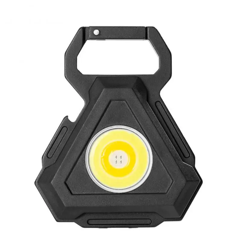 

Cob Light Outdoor Light Portable 500mah Self-defense Lamp 4 Lighting Modes Keychain Light Camping Lantern Built-in Battery Led