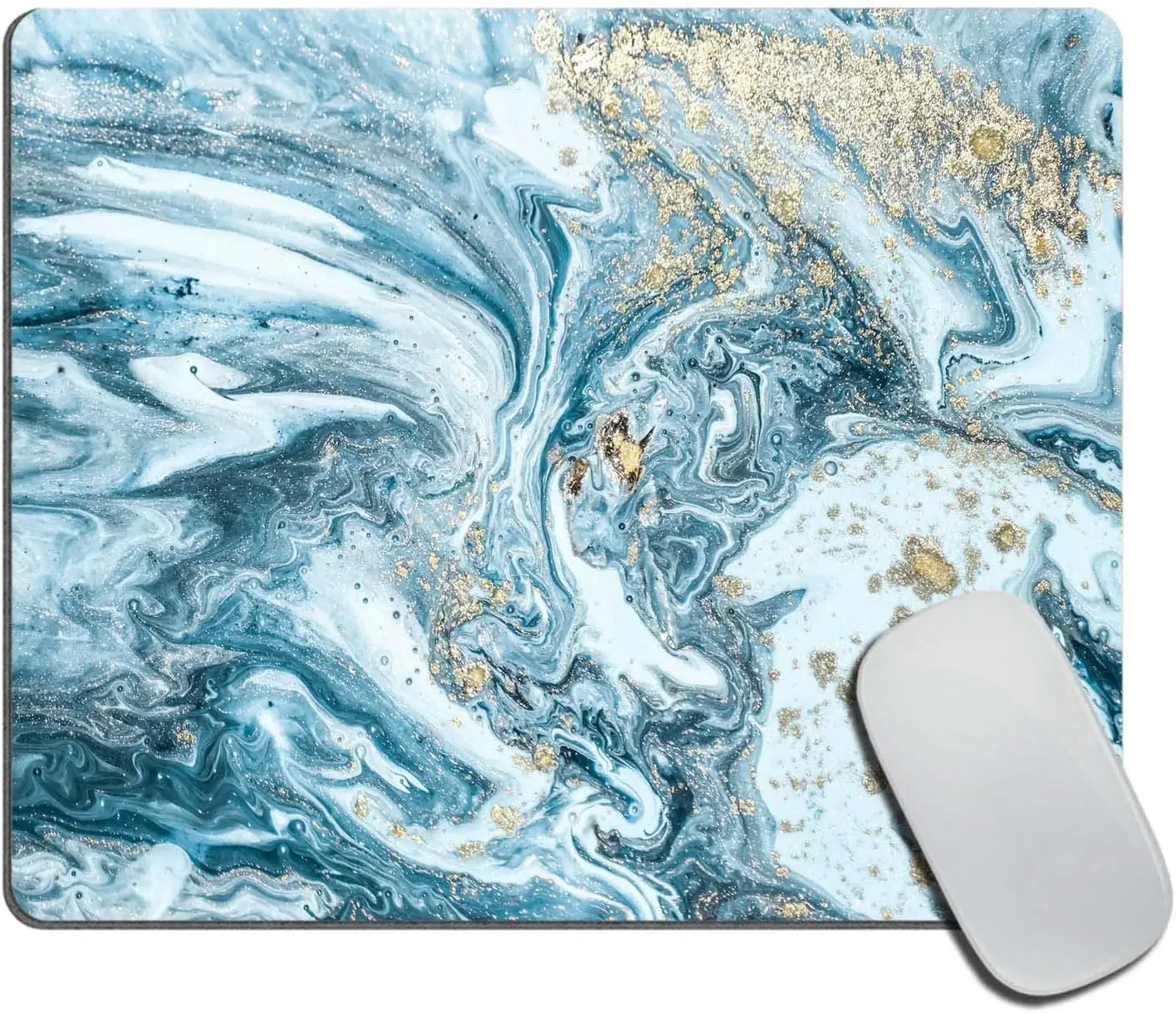 

Blue Marble Texture Mouse Pad Non-Slip Rubber Base Gaming MousePads for Computers Office Computer Mouse Pad for Wireless Mouse