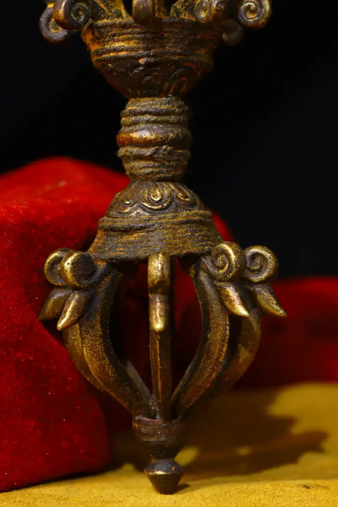 16 5 см Тибетский буддизм латунный Экзорцизм Dorje Vajra Phurpa кинжал FaQi