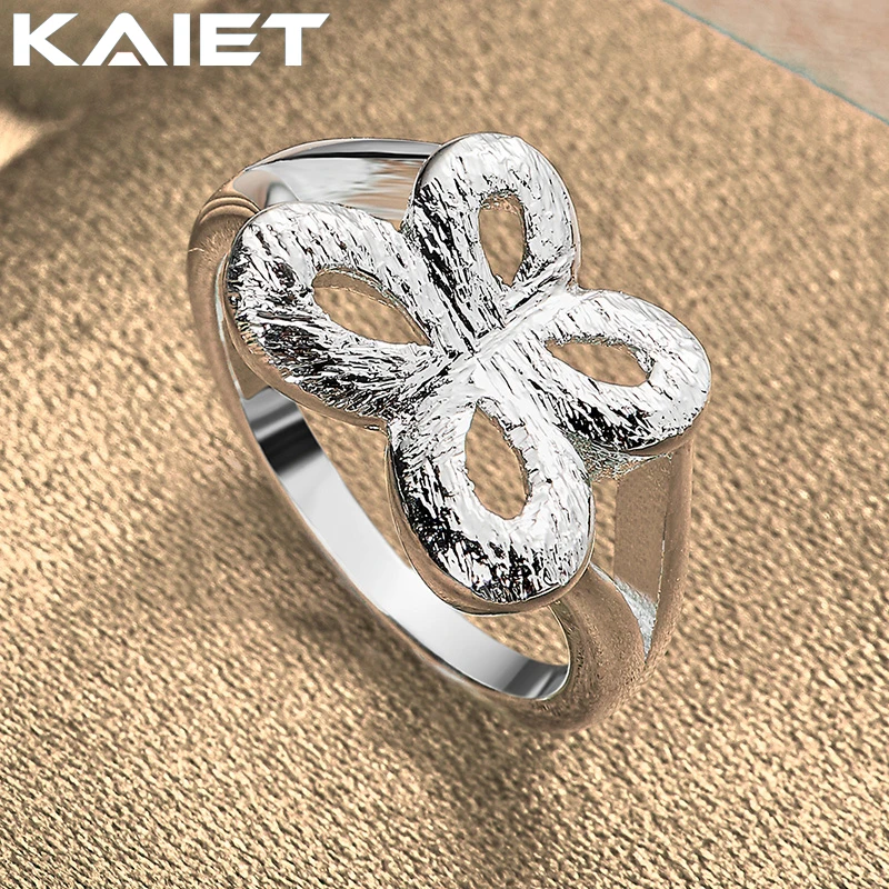 

KAIET 925 Silver Color Butterfly 7-10# Ring for Women Fashion Classic Style Accessories Jewelry