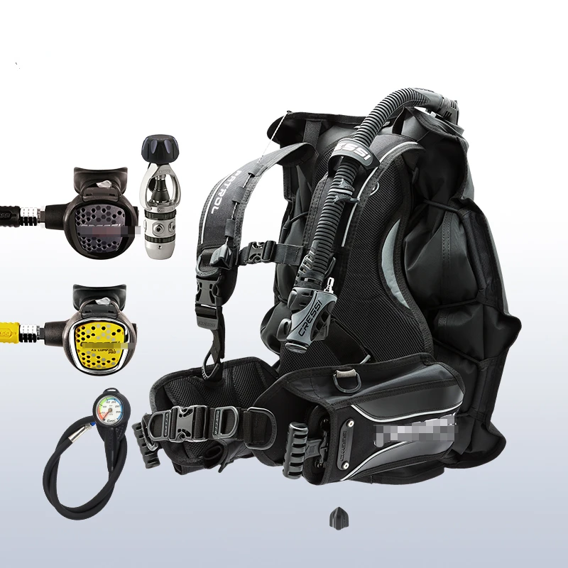 

Scuba Diving Suit Submersible Equipment BCD Back Fly Breathing Regulator Full Set