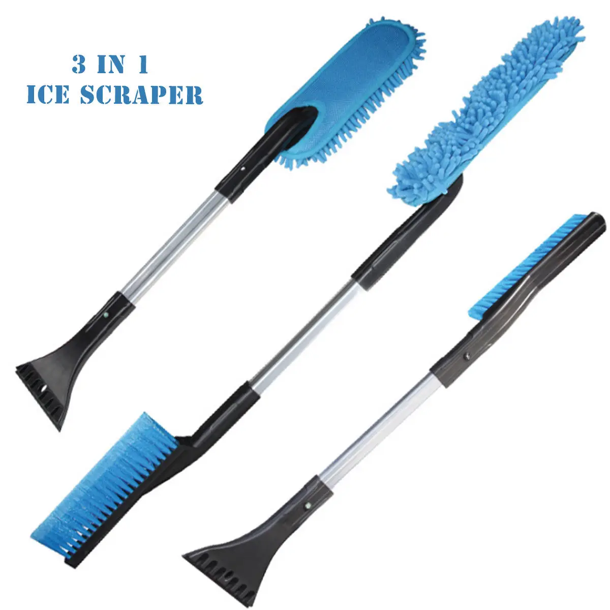 3 in 1 Universal Car Ice Scraper Snow Dust Remover Auto Frost Windshield Glass Winter Ice Removing Brush Shovel Cleaning Tools
