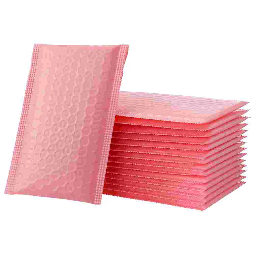 

100 Pcs Sealed Bag Cute Packaging Small Business Bags Foam Padding Bubble Mailer Pe Pink Mailers Shipping Envelope