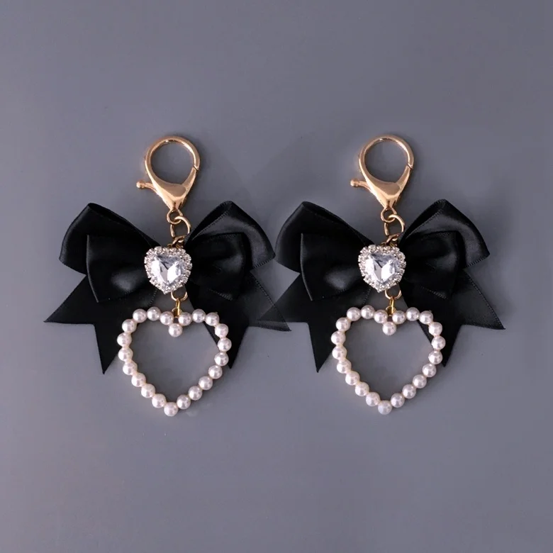 Лолита Япония модная женская милая сумка с жемчугом и стразами для боли подвеска