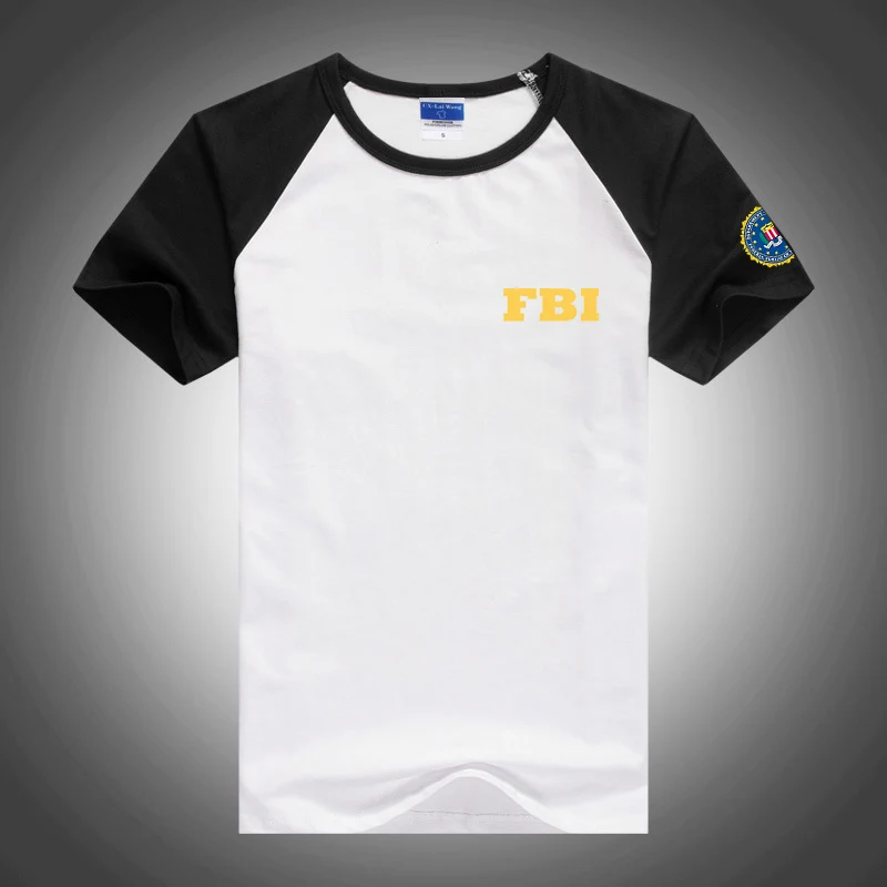 

Мужская Новая летняя популярная модель FBI 2021, простые повседневные рубашки с модным принтом реглан высокого качества в стиле хип-хоп, топы