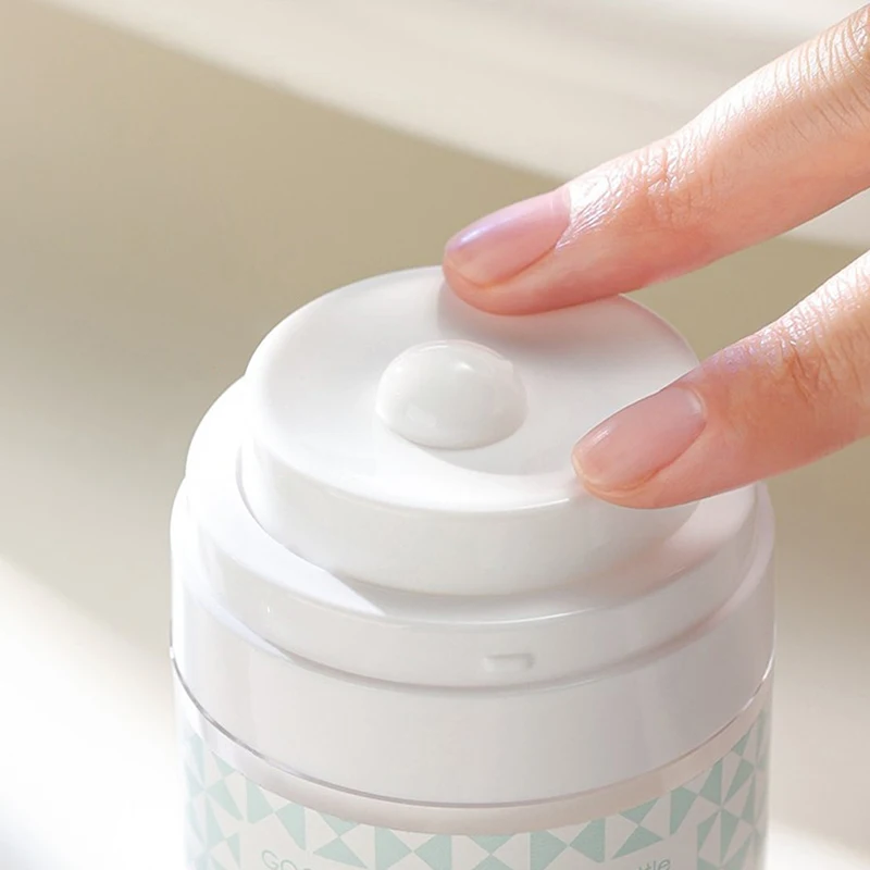 

1Pc 15/30/50g Airless Pump Jar Empty Acrylic Cream Bottle Refillable Cosmetic Easy To Use Container Portable Travel Makeup Tools