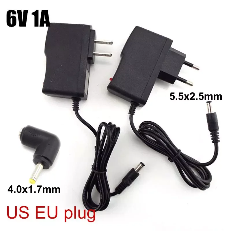 

6V 1A 2A 3A AC to DC 100V-240V wall Charger Power Supply 1000ma Adapter 4.0x1.7mm Converter adaptor Transformer EU Plug charging