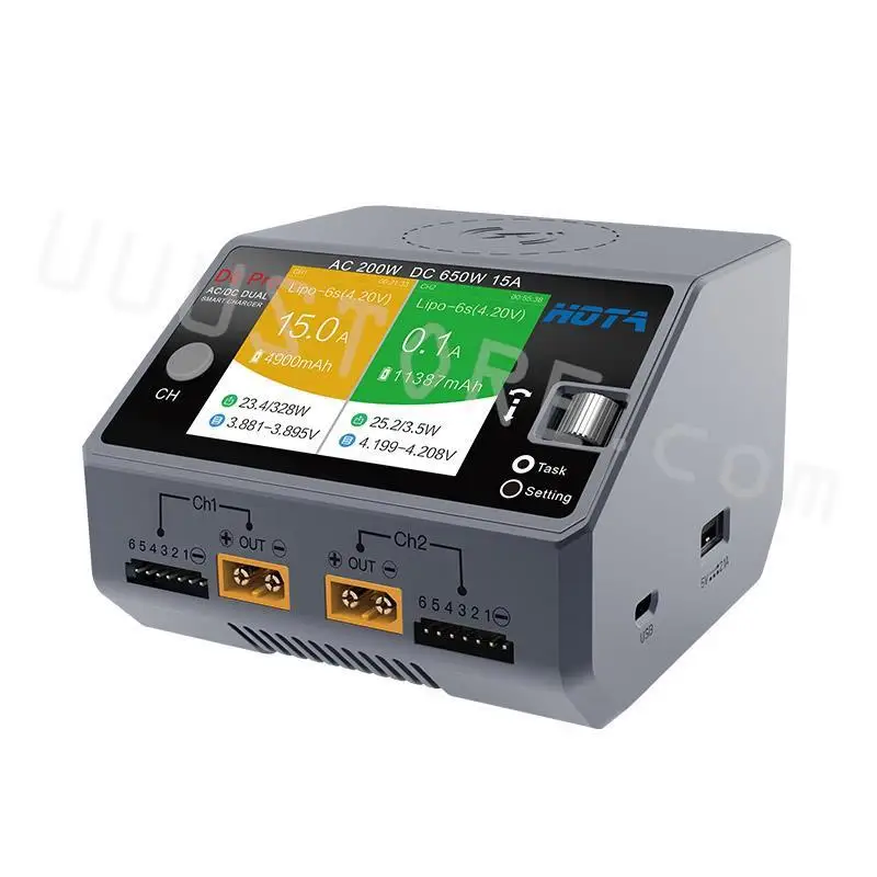 HOTA D6 Pro AC 200w DC 2x325w /15a LiPo умное зарядное устройство Dis зарядное устройство для 1-6S Lipo батареи FPV модели