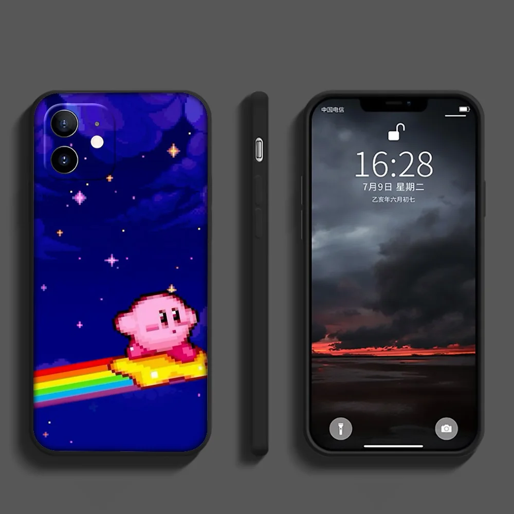 Мягкий чехол SA12 Anime Cute K-Kirbys для iPhone 16 15 14 13 7 8 Pro Max Mini Plus