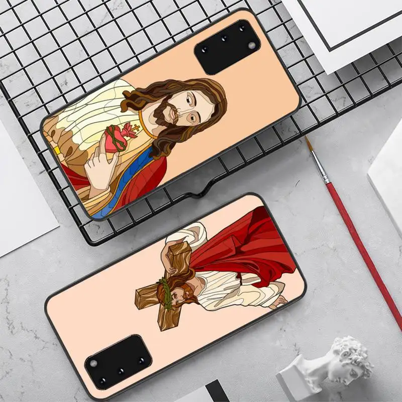 

YNDFCNB Jesus Christ God bless you Phone Case for Samsung S10 21 20 9 8 plus lite S20 UlTRA 7edge